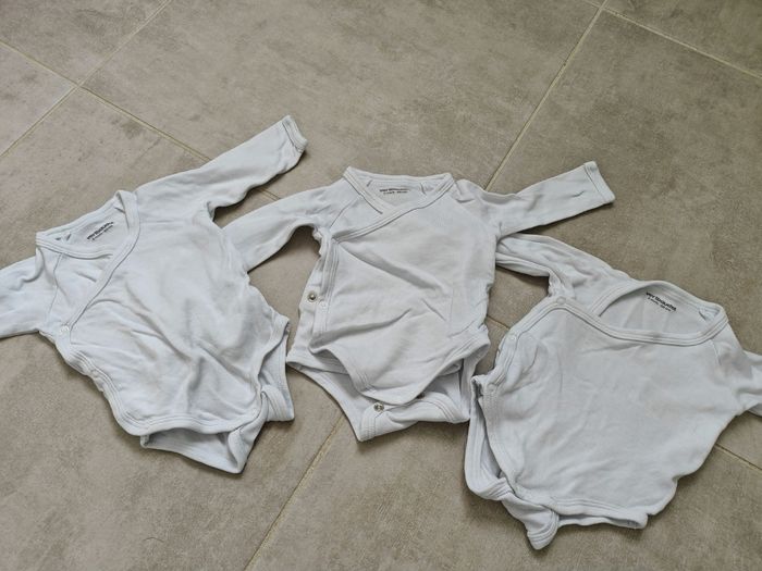 Lot de 3 bodies blanc Verbaudet