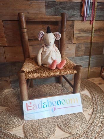 Peluche souris boîte a musique moulin roty tbe