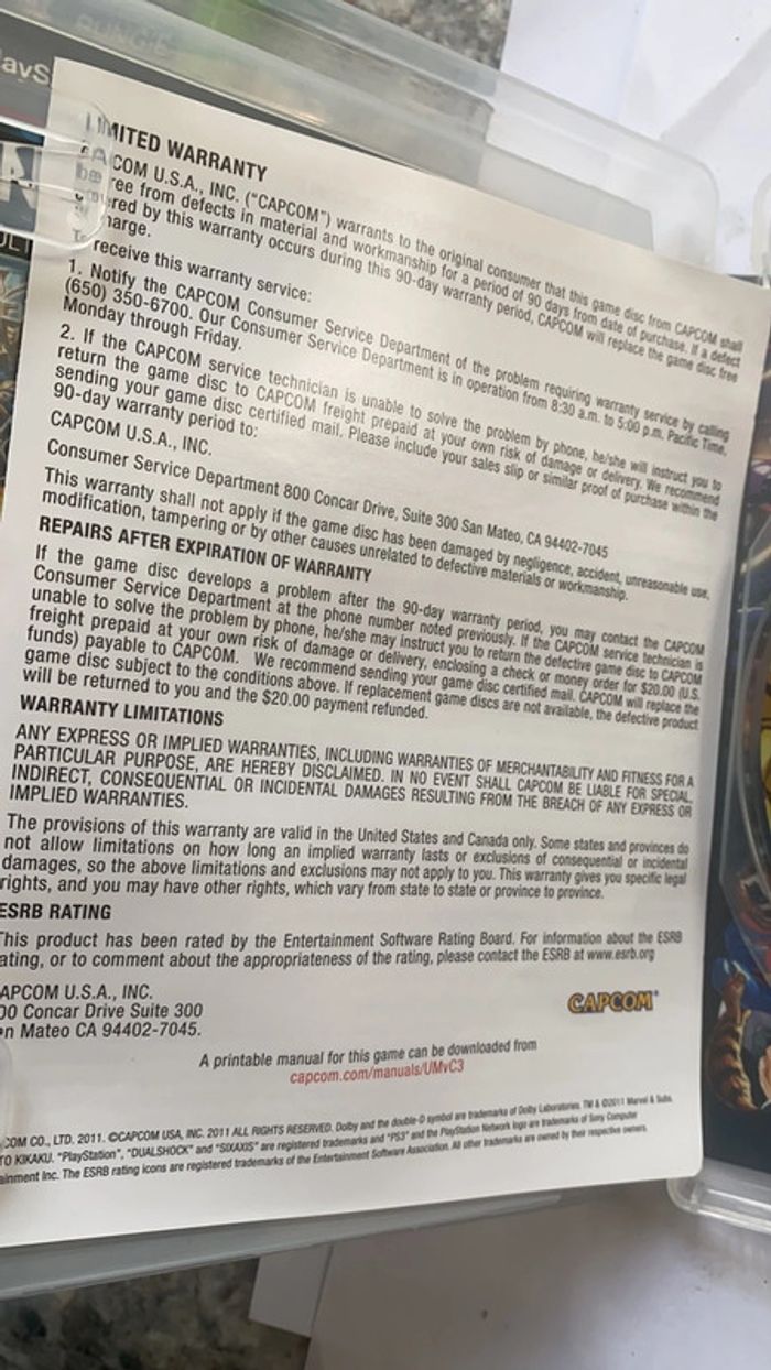 ultimate marvel vs Capcom 3 ps3 English - photo numéro 4