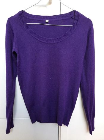 Pull manches longues violet - Taille 34/36