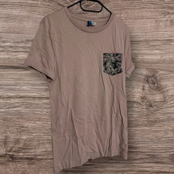 T-shirt homme rose nude H&M - 34/XS