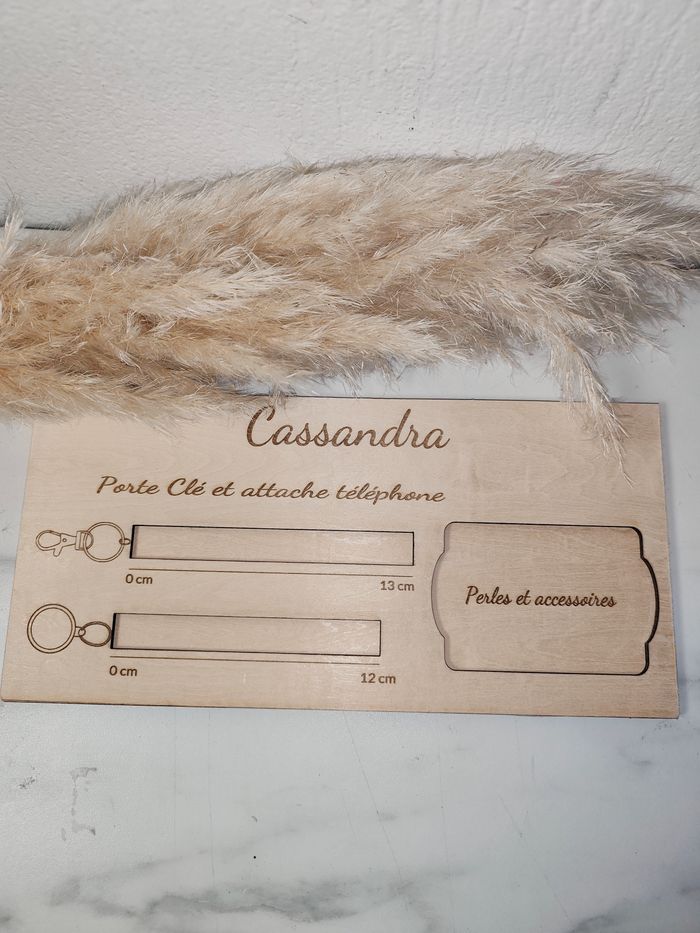 Gabarit pour porte clé avec personnalisation