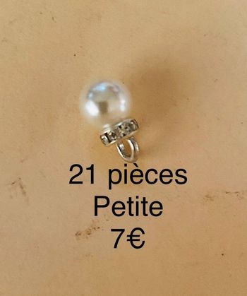 Perle avec anneau strass