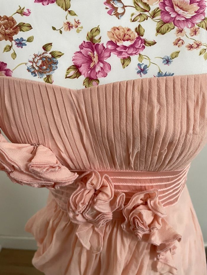 Robe BcbgMaxazria modèle Petal en soie - photo numéro 4