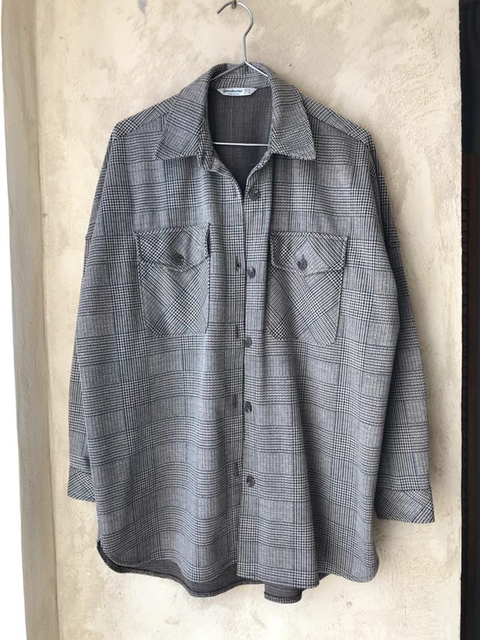Sur chemise oversize prince de galles Stradivarius S - photo numéro 7