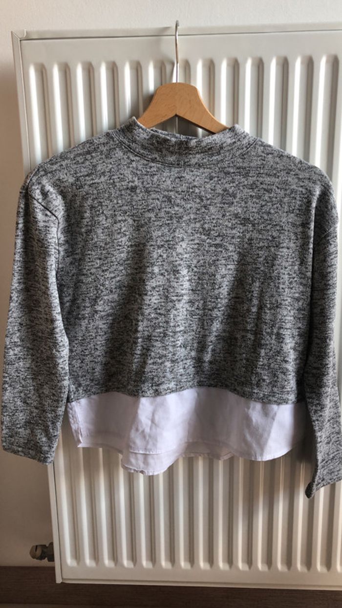 Kiabi - pull fille double matière 10ans