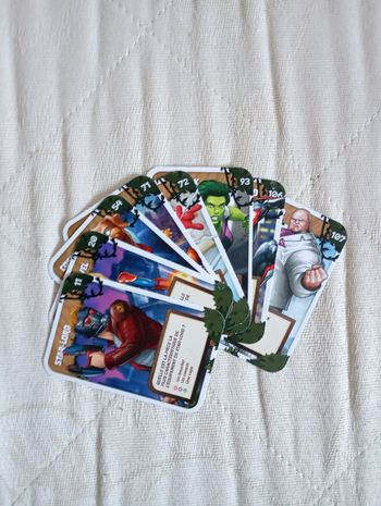 Lot de 8 cartes Marvel Leclerc 2024