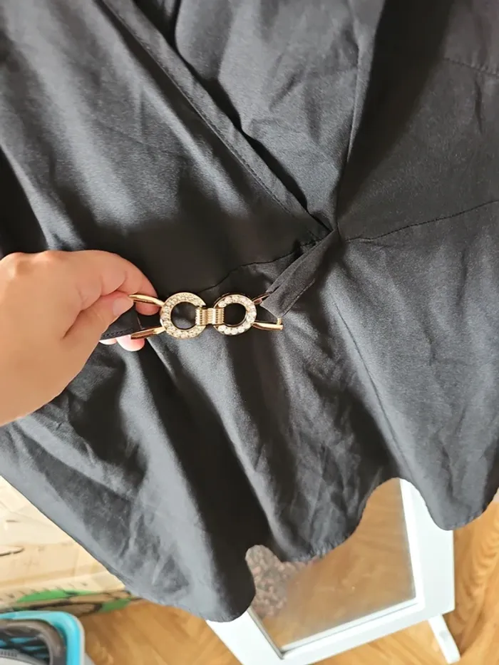 Blouse mc noire t44 curve - photo numéro 2
