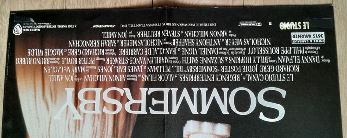 Affiche film cinéma Sommersby Richard Gere Jodie Foster - photo numéro 2