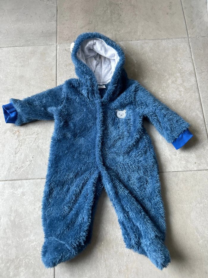 Combinaison bleu bébé 3 mois