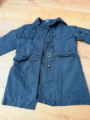 Veste trench Zara noir en 2ans