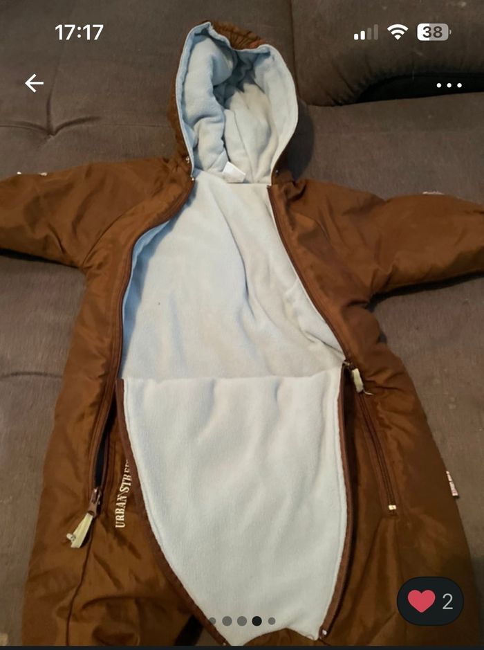 Combi manteau avec moufles - photo numéro 3