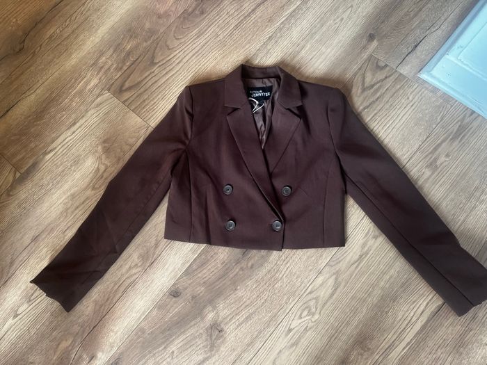 Blazer court marron - photo numéro 2