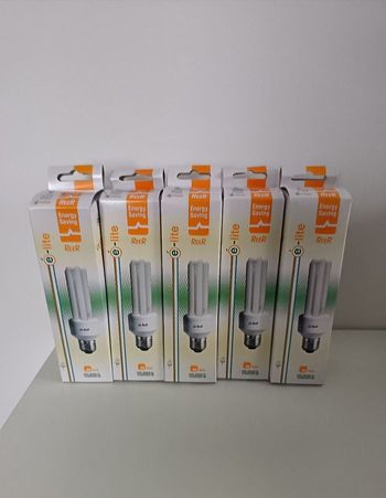 5 ampoules E27 230V 20 watt 