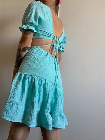 Robe bleue dos nu pimkie taille 32 xxs