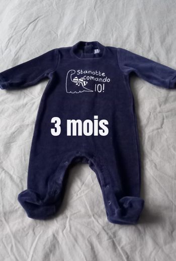 Pyjama velours marine Idexe Revello
