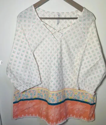 Blouse femme en coton taille 46/ blancheporte