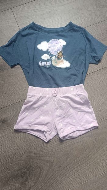 Ensemble short tshirt fille 4 ans