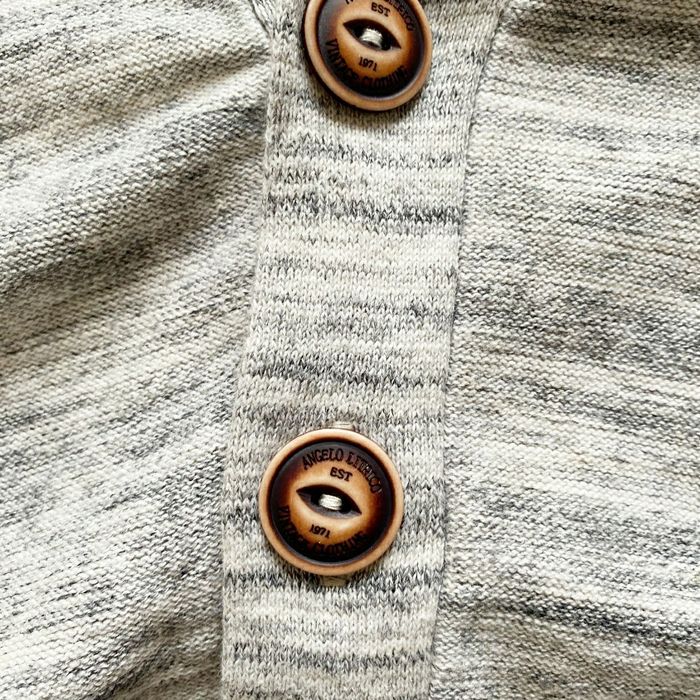 Angelo Litrico Athl Crew Cardigan Pull Gris Homme Exclusive Vintage Collection Crafted Goods (Taille L) - photo numéro 7