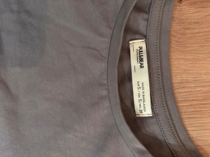 Robe coton marque pull and bear taille s / 36 grise - photo numéro 3