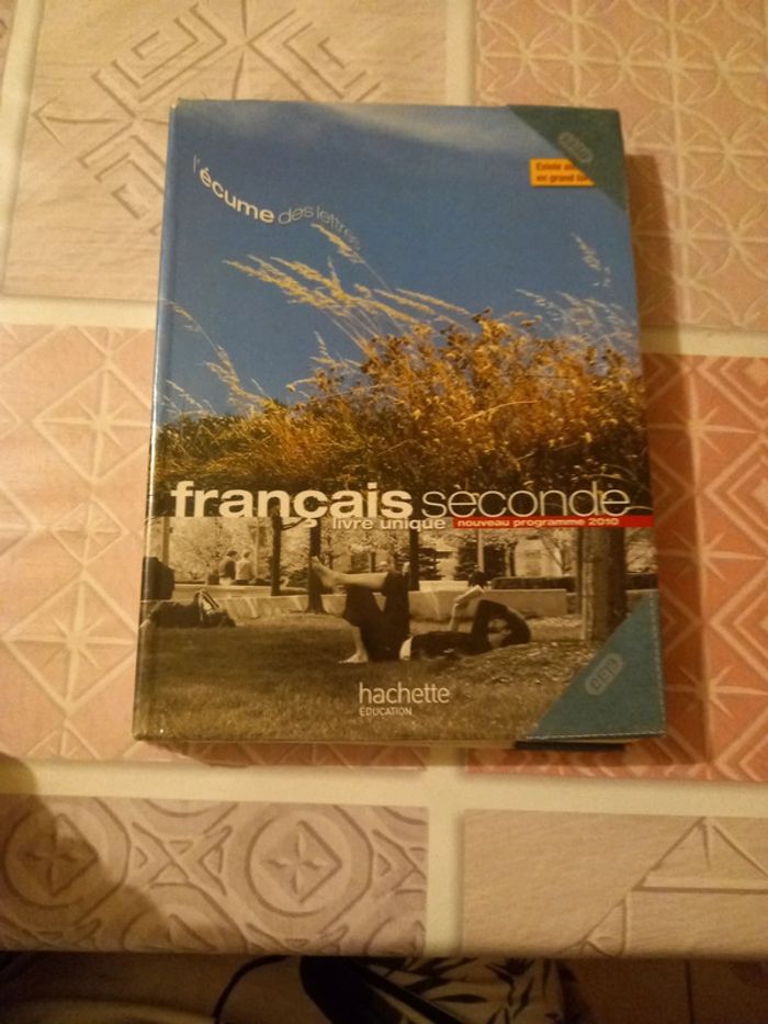 Livre de français seconde