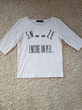 Tee shirt manches 3/4 imprimé