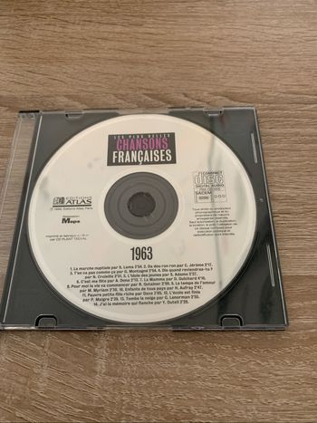 Cd les plus belles chansons françaises 1963