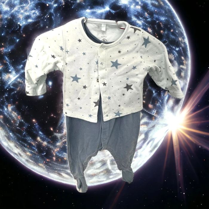 "Ensemble nuit étoilé Petit Bateau 6 mois TBE (11€) "