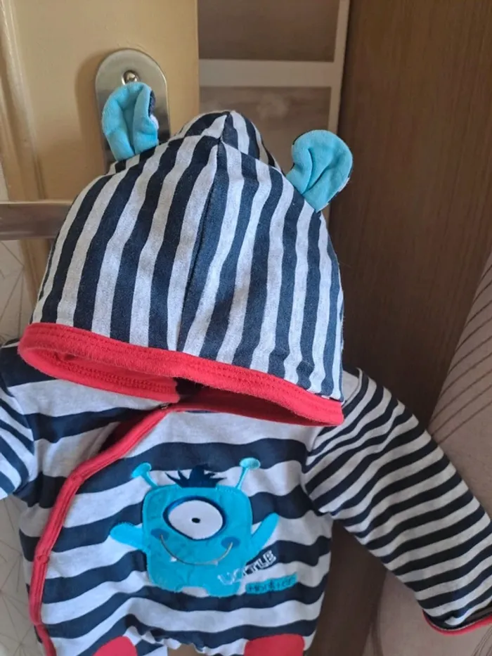 Combinaison garçon 3-6 mois comme neuve mi saison Pitter Patter - photo numéro 3