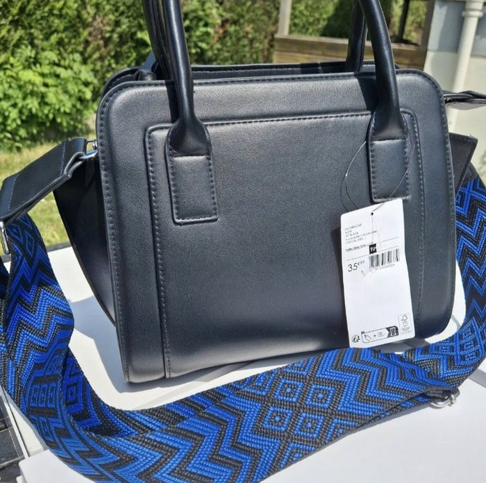 Sac à main Neuf Noir Bandoulière Bleu Noir