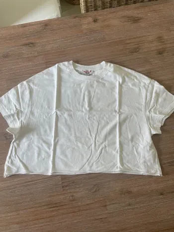 TEE shirt blanc court