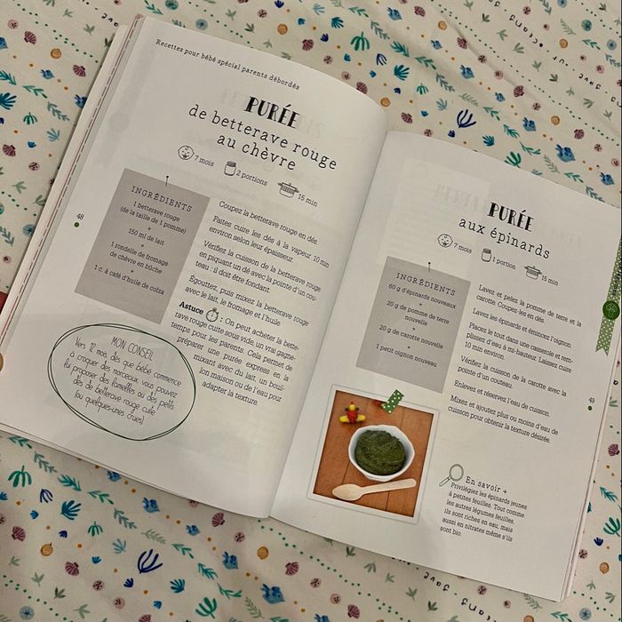 Livre recettes pour bébé spécial parents débordés - photo numéro 2