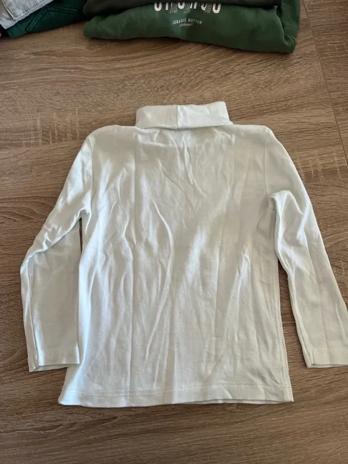 T-shirt col roulé blanc - photo numéro 3