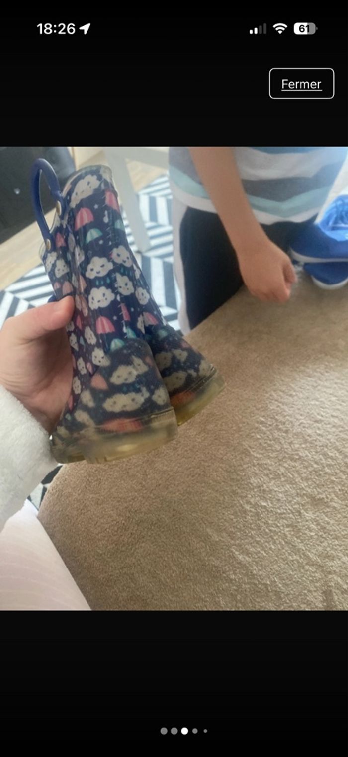 Botte de pluie fille taille 23 - photo numéro 2