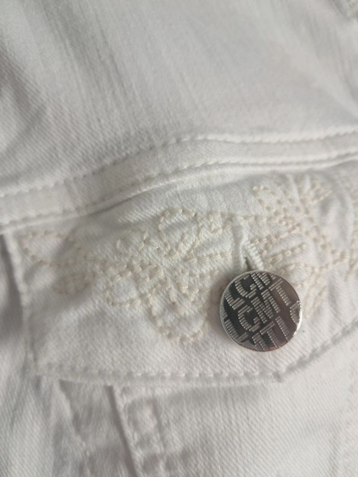Leconte veste blanche été en jean T.46 neuve - photo numéro 5
