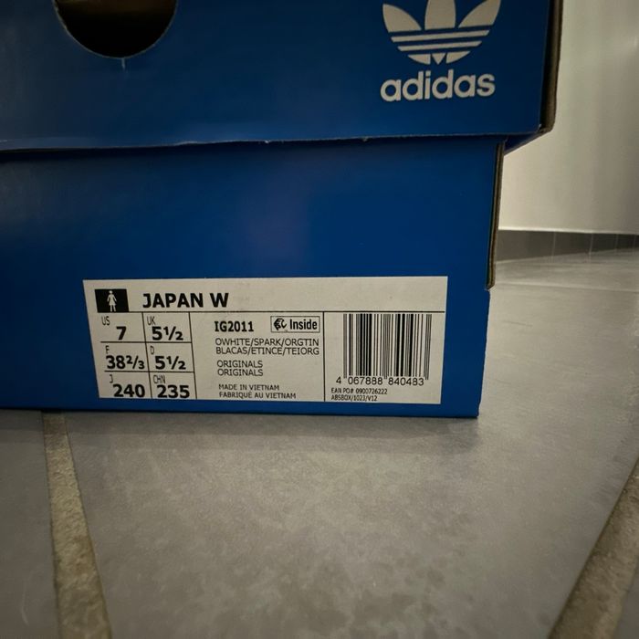 Adidas Japan W blanche et jaune neuf avec étiquette taille 38 - photo numéro 2