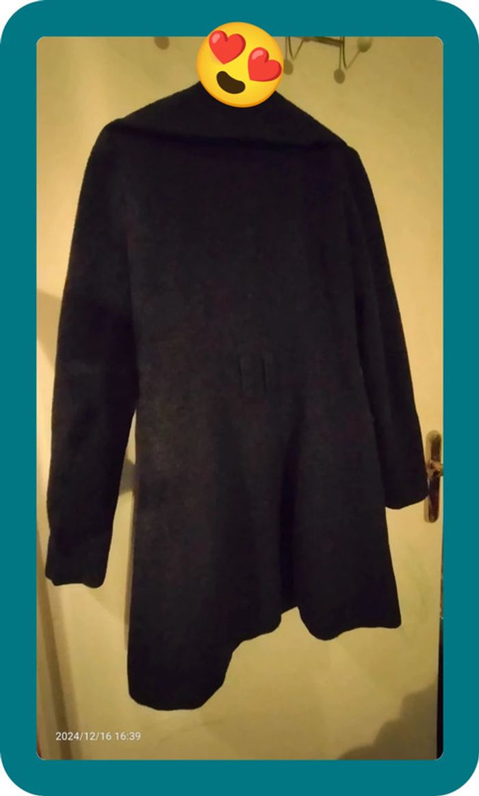 Manteau femme long, gris - photo numéro 4