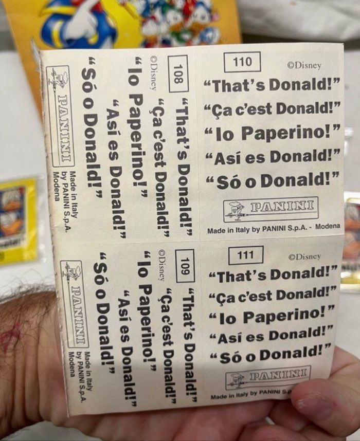 Kit panini stickers That’s Donald vintage - photo numéro 5