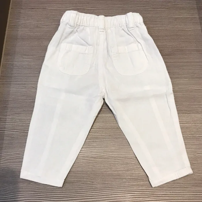 Pantalon lin blanc garçon 6 mois Gémo - photo numéro 8