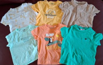 Lot de 6 tShirt manches courtes 12 mois