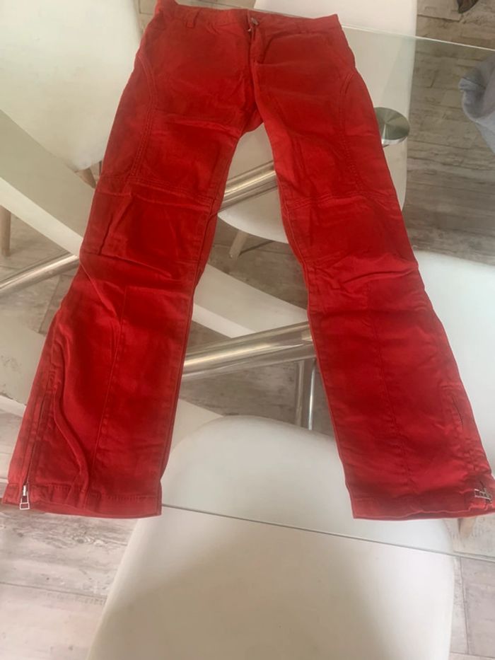 Pantalon rouge taille 27 one step
