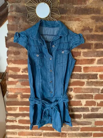 Combi short en jean