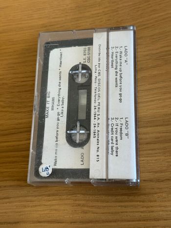 Cassette Audio K7 Wham! Make It Big 