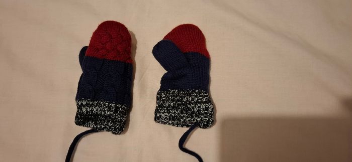 Moufles tricolores en maille Taille unique - Sergent Major - photo numéro 4