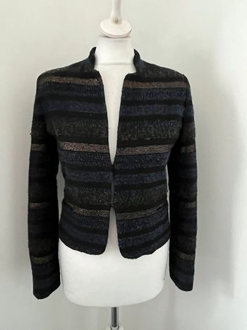 Veste tweed rayée Sandro S