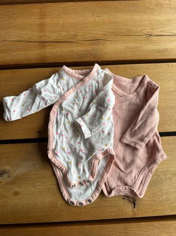 Lot de 2 bodys T50 manches longues 