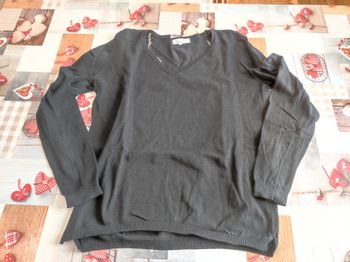 Pull V femme