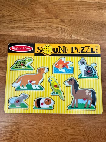 Puzzle sonore animaux domestiques 