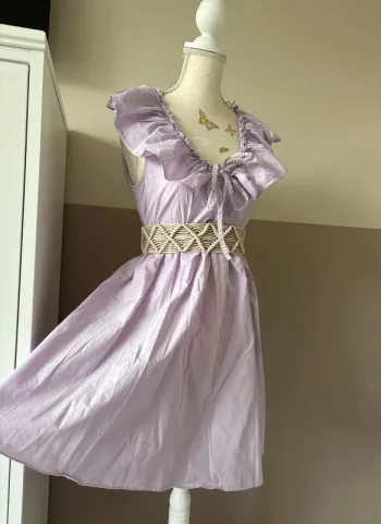 Robe Zara 36 ete mauve legere habillé