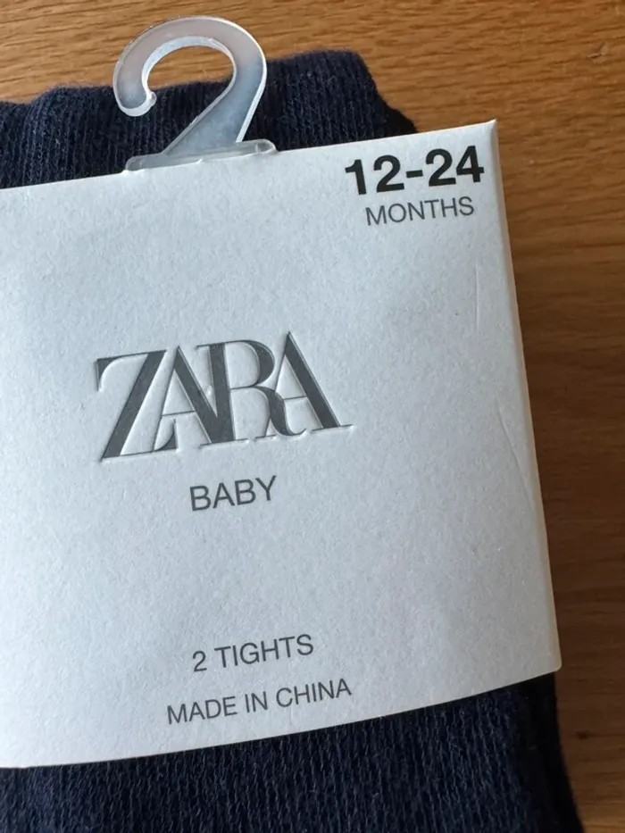 2 paires de collants bleu marine NEUF - Taille 2 Ans - photo numéro 3